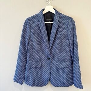 Banana Republic Blue Pattern Blazer